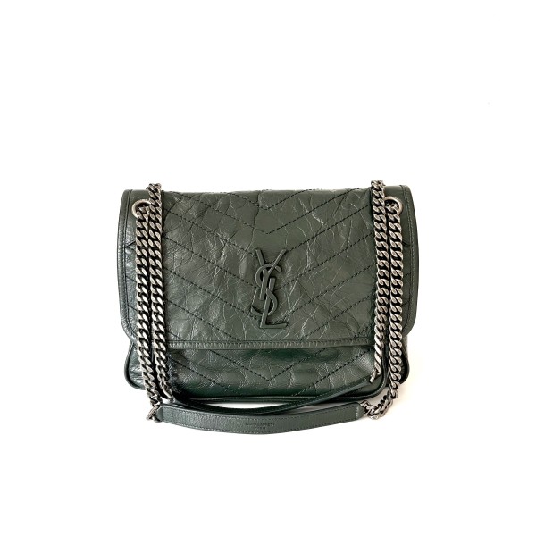 サン・ローラン ニキ ヴィンテージ レザー バッグ